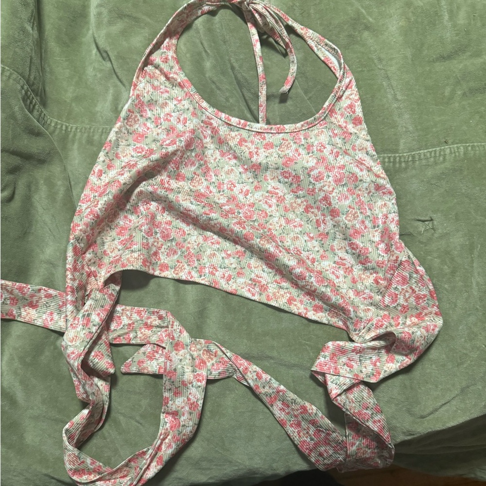 Halter Tie Crop Top